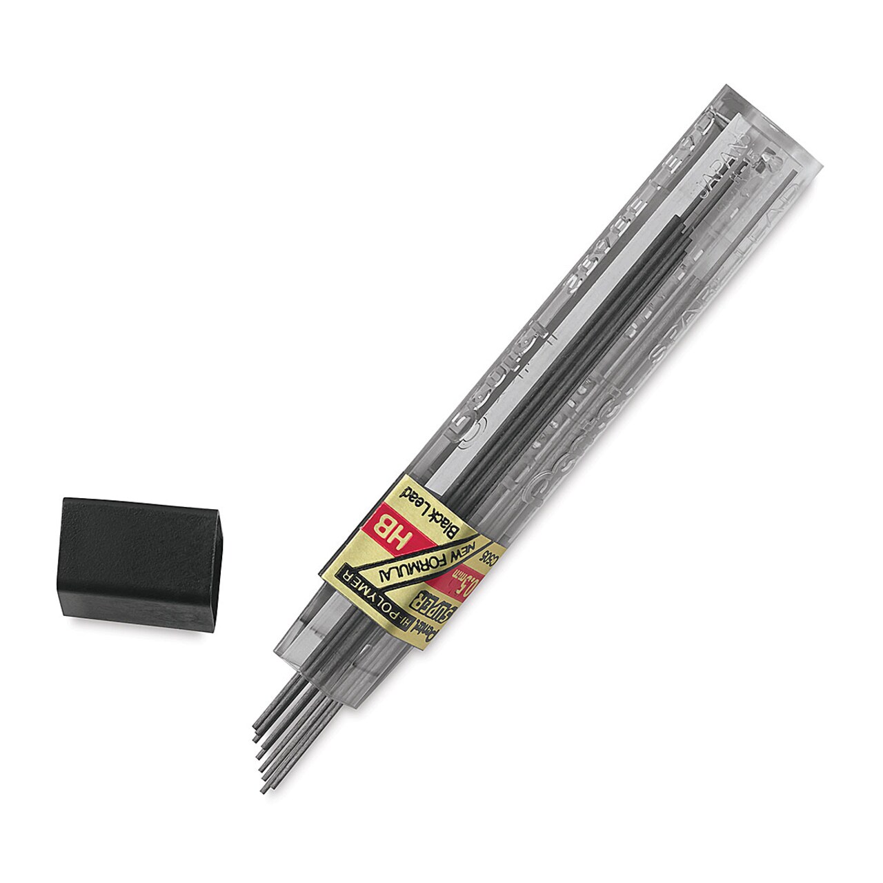 Pentel Graph Gear 1000 Lead Refill - 0.5 mm, Black, HB, Pack of 12